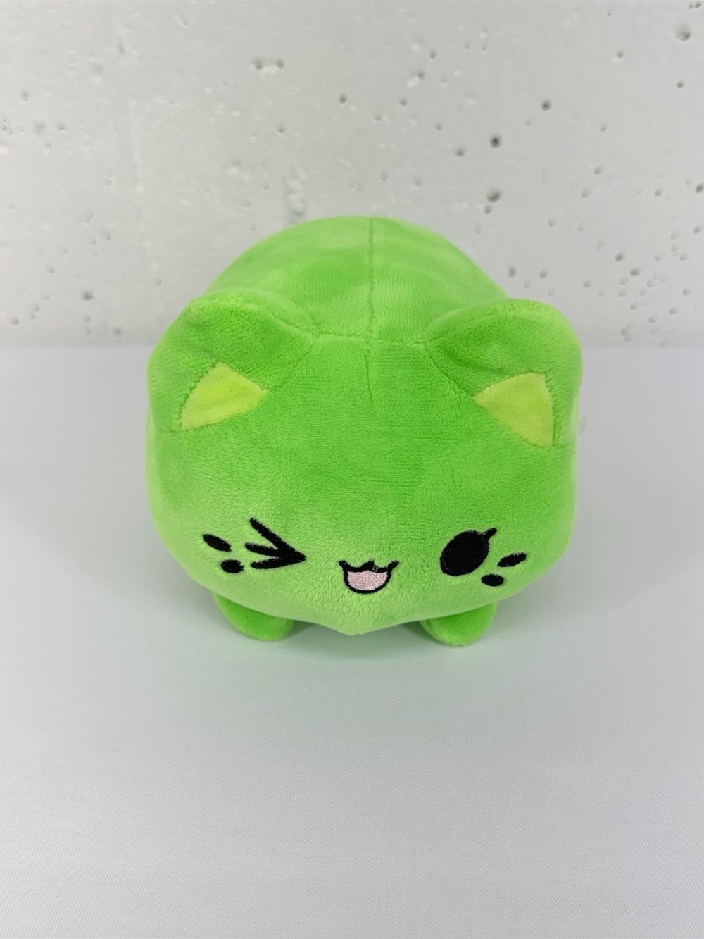 Taste Peach Meowchi Neon Green Plush Cat Stuffed Animal